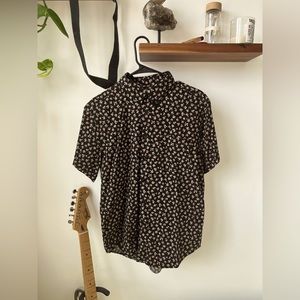 Naked & Famous short sleeve floral button down